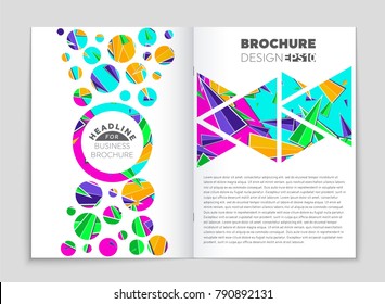 Abstract vector layout background set. For art template design, list, front page, mockup brochure theme style, banner, idea, cover, booklet, print, flyer, book, blank, card, ad, sign, sheet, a4.