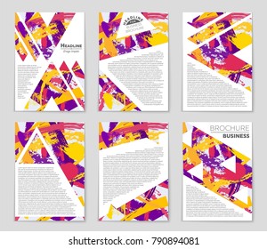 Abstract vector layout background set. For art template design, list, front page, mockup brochure theme style, banner, idea, cover, booklet, print, flyer, book, blank, card, ad, sign, sheet, a4