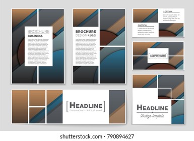 Abstract vector layout background set. For art template design, list, front page, mockup brochure theme style, banner, idea, cover, booklet, print, flyer, book, blank, card, ad, sign, sheet,, a4.