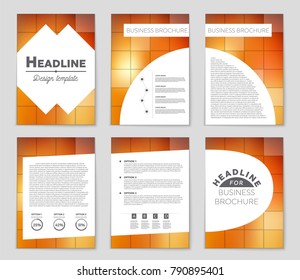 Abstract vector layout background set. For art template design, list, front page, mockup brochure theme style, banner, idea, cover, booklet, print, flyer, book, blank, card, ad, sign, sheet, a4.
