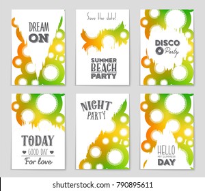 Abstract vector layout background set. For art template design, list, front page, mockup brochure theme style, banner, idea, cover, booklet, print, flyer, book, blank, card, ad, sign, sheet, a4.