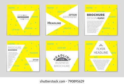 Abstract vector layout background set. For art template design, list, front page, mockup brochure theme style, banner, idea, cover, booklet, print, flyer, book, blank, card, ad, sign, sheet, a4