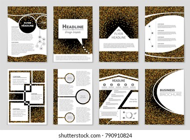 Abstract vector layout background set. For art template design, list, front page, mockup brochure theme style, banner, idea, cover, booklet, print, flyer, book, blank, card, ad, sign, sheet, a4