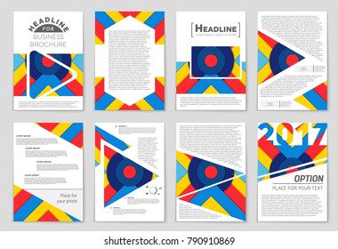 Abstract vector layout background set. For art template design, list, front page, mockup brochure theme style, banner, idea, cover, booklet, print, flyer, book, blank, card, ad, sign, sheet,, a4.