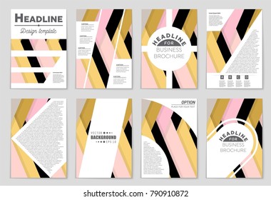 Abstract vector layout background set. For art template design, list, front page, mockup brochure theme style, banner, idea, cover, booklet, print, flyer, book, blank, card, ad, sign, sheet,, a4.
