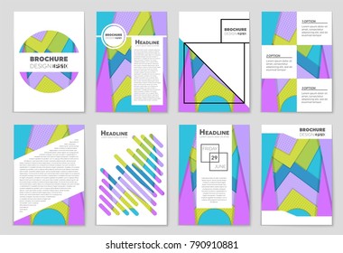 Abstract vector layout background set. For art template design, list, front page, mockup brochure theme style, banner, idea, cover, booklet, print, flyer, book, blank, card, ad, sign, sheet,, a4.
