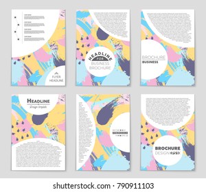 Abstract vector layout background set. For art template design, list, front page, mockup brochure theme style, banner, idea, cover, booklet, print, flyer, book, blank, card, ad, sign, sheet, a4