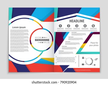 Abstract vector layout background set. For art template design, list, front page, mockup brochure theme style, banner, idea, cover, booklet, print, flyer, book, blank, card, ad, sign, sheet,, a4.