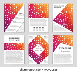 Abstract vector layout background set. For art template design, list, front page, mockup brochure theme style, banner, idea, cover, booklet, print, flyer, book, blank, card, ad, sign, sheet, a4