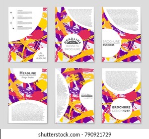 Abstract vector layout background set. For art template design, list, front page, mockup brochure theme style, banner, idea, cover, booklet, print, flyer, book, blank, card, ad, sign, sheet, a4