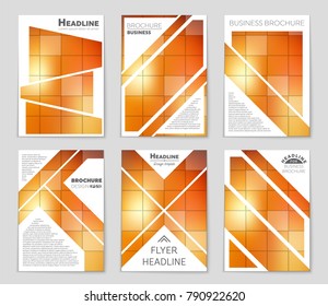 Abstract vector layout background set. For art template design, list, front page, mockup brochure theme style, banner, idea, cover, booklet, print, flyer, book, blank, card, ad, sign, sheet, a4.