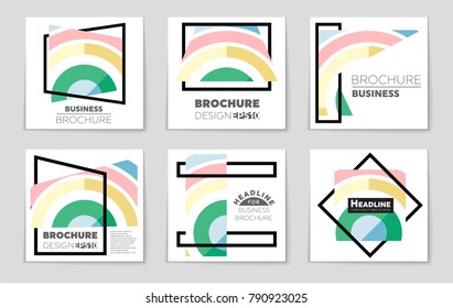 Abstract vector layout background set. For art template design, list, front page, mockup brochure theme style, banner, idea, cover, booklet, print, flyer, book, blank, card, ad, sign, sheet, a4.