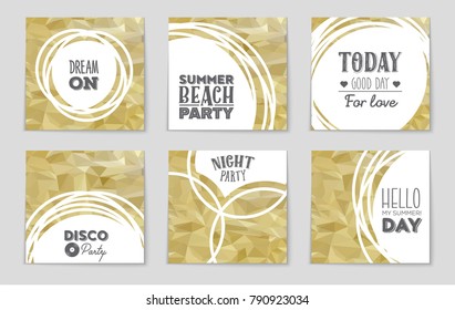 Abstract vector layout background set. For art template design, list, front page, mockup brochure theme style, banner, idea, cover, booklet, print, flyer, book, blank, card, ad, sign, sheet, a4