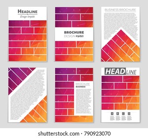 Abstract vector layout background set. For art template design, list, front page, mockup brochure theme style, banner, idea, cover, booklet, print, flyer, book, blank, card, ad, sign, sheet, a4