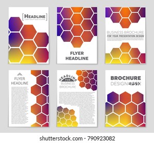 Abstract vector layout background set. For art template design, list, front page, mockup brochure theme style, banner, idea, cover, booklet, print, flyer, book, blank, card, ad, sign, sheet,, a4.