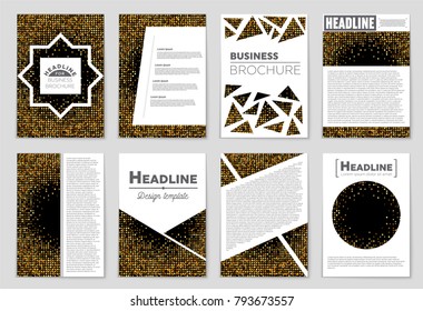 Abstract vector layout background set. For art template design, list, front page, mockup brochure theme style, banner, idea, cover, booklet, print, flyer, book, blank, card, ad, sign, sheet, a4