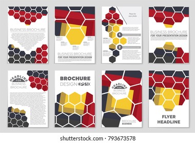 Abstract vector layout background set. For art template design, list, front page, mockup brochure theme style, banner, idea, cover, booklet, print, flyer, book, blank, card, ad, sign, sheet,, a4.