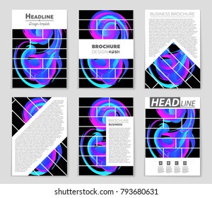 Abstract vector layout background set. For art template design, list, front page, mockup brochure theme style, banner, idea, cover, booklet, print, flyer, book, blank, card, ad, sign, sheet, a4