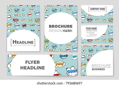Abstract vector layout background set. For art template design, list, front page, mockup brochure theme style, banner, idea, cover, booklet, print, flyer, book, blank, card, ad, sign, sheet, a4.