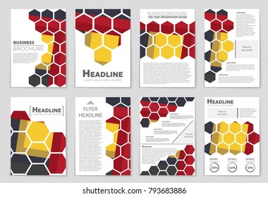 Abstract vector layout background set. For art template design, list, front page, mockup brochure theme style, banner, idea, cover, booklet, print, flyer, book, blank, card, ad, sign, sheet,, a4.