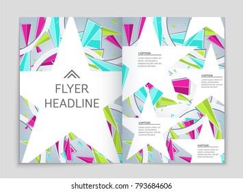 Abstract vector layout background set. For art template design, list, front page, mockup brochure theme style, banner, idea, cover, booklet, print, flyer, book, blank, card, ad, sign, sheet, a4.