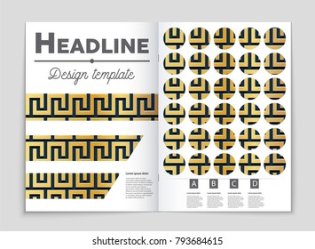 Abstract vector layout background set. For art template design, list, front page, mockup brochure theme style, banner, idea, cover, booklet, print, flyer, book, blank, card, ad, sign, sheet, a4.