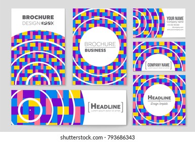 Abstract vector layout background set. For art template design, list, front page, mockup brochure theme style, banner, idea, cover, booklet, print, flyer, book, blank, card, ad, sign, sheet, a4