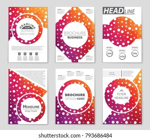 Abstract vector layout background set. For art template design, list, front page, mockup brochure theme style, banner, idea, cover, booklet, print, flyer, book, blank, card, ad, sign, sheet, a4