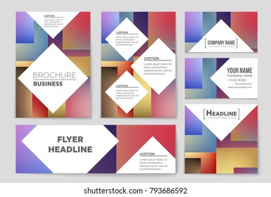 Abstract vector layout background set. For art template design, list, front page, mockup brochure theme style, banner, idea, cover, booklet, print, flyer, book, blank, card, ad, sign, sheet, a4