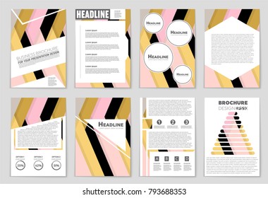 Abstract vector layout background set. For art template design, list, front page, mockup brochure theme style, banner, idea, cover, booklet, print, flyer, book, blank, card, ad, sign, sheet,, a4.