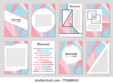 Abstract vector layout background set. For art template design, list, front page, mockup brochure theme style, banner, idea, cover, booklet, print, flyer, book, blank, card, ad, sign, sheet,, a4.