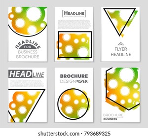 Abstract vector layout background set. For art template design, list, front page, mockup brochure theme style, banner, idea, cover, booklet, print, flyer, book, blank, card, ad, sign, sheet, a4.