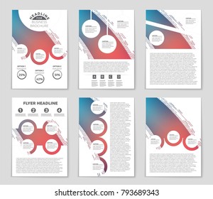 Abstract vector layout background set. For art template design, list, front page, mockup brochure theme style, banner, idea, cover, booklet, print, flyer, book, blank, card, ad, sign, sheet, a4.