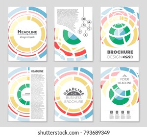 Abstract vector layout background set. For art template design, list, front page, mockup brochure theme style, banner, idea, cover, booklet, print, flyer, book, blank, card, ad, sign, sheet, a4.