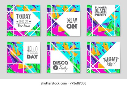 Abstract vector layout background set. For art template design, list, front page, mockup brochure theme style, banner, idea, cover, booklet, print, flyer, book, blank, card, ad, sign, sheet, a4.