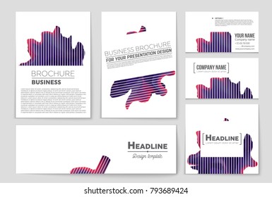 Abstract vector layout background set. For art template design, list, front page, mockup brochure theme style, banner, idea, cover, booklet, print, flyer, book, blank, card, ad, sign, sheet, a4