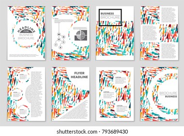 Abstract vector layout background set. For art template design, list, front page, mockup brochure theme style, banner, idea, cover, booklet, print, flyer, book, blank, card, ad, sign, sheet, a4