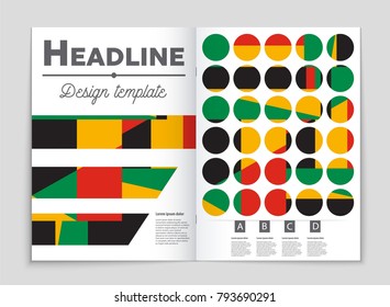 Abstract vector layout background set. For art template design, list, front page, mockup brochure theme style, banner, idea, cover, booklet, print, flyer, book, blank, card, ad, sign, sheet, a4.