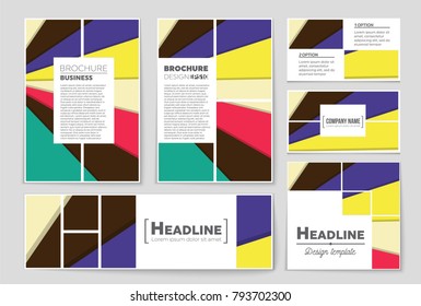 Abstract vector layout background set. For art template design, list, front page, mockup brochure theme style, banner, idea, cover, booklet, print, flyer, book, blank, card, ad, sign, sheet,, a4.