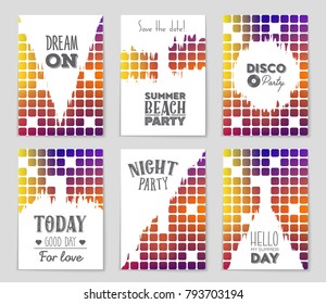 Abstract vector layout background set. For art template design, list, front page, mockup brochure theme style, banner, idea, cover, booklet, print, flyer, book, blank, card, ad, sign, sheet, a4.