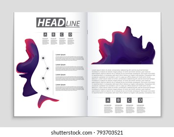 Abstract vector layout background set. For art template design, list, front page, mockup brochure theme style, banner, idea, cover, booklet, print, flyer, book, blank, card, ad, sign, sheet, a4
