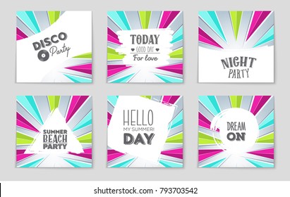 Abstract vector layout background set. For art template design, list, front page, mockup brochure theme style, banner, idea, cover, booklet, print, flyer, book, blank, card, ad, sign, sheet, a4.