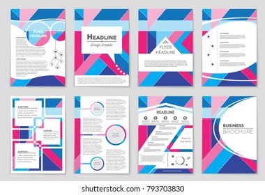 Abstract vector layout background set. For art template design, list, front page, mockup brochure theme style, banner, idea, cover, booklet, print, flyer, book, blank, card, ad, sign, sheet, a4