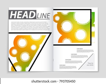 Abstract vector layout background set. For art template design, list, front page, mockup brochure theme style, banner, idea, cover, booklet, print, flyer, book, blank, card, ad, sign, sheet, a4.