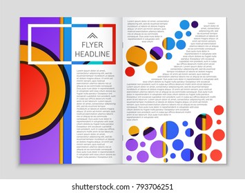 Abstract vector layout background set. For art template design, list, front page, mockup brochure theme style, banner, idea, cover, booklet, print, flyer, book, blank, card, ad, sign, sheet,, a4.