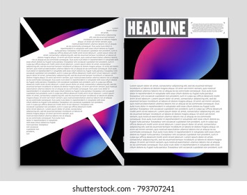 Abstract vector layout background set. For art template design, list, front page, mockup brochure theme style, banner, idea, cover, booklet, print, flyer, book, blank, card, ad, sign, sheet, a4