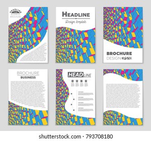 Abstract vector layout background set. For art template design, list, front page, mockup brochure theme style, banner, idea, cover, booklet, print, flyer, book, blank, card, ad, sign, sheet, a4