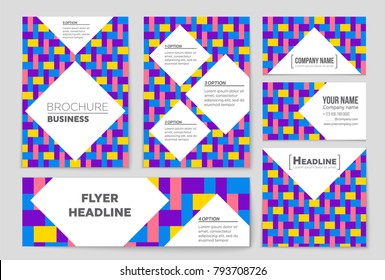 Abstract vector layout background set. For art template design, list, front page, mockup brochure theme style, banner, idea, cover, booklet, print, flyer, book, blank, card, ad, sign, sheet, a4