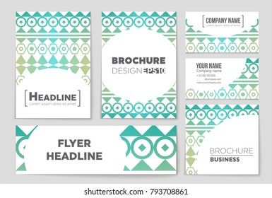 Abstract vector layout background set. For art template design, list, front page, mockup brochure theme style, banner, idea, cover, booklet, print, flyer, book, blank, card, ad, sign, sheet, a4.