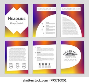 Abstract vector layout background set. For art template design, list, front page, mockup brochure theme style, banner, idea, cover, booklet, print, flyer, book, blank, card, ad, sign, sheet,, a4.